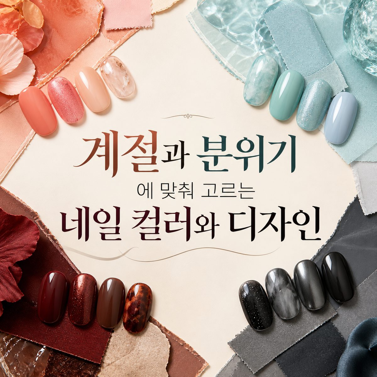 계절과 분위기에 맞춰 고르는 네일 컬러와 디자인