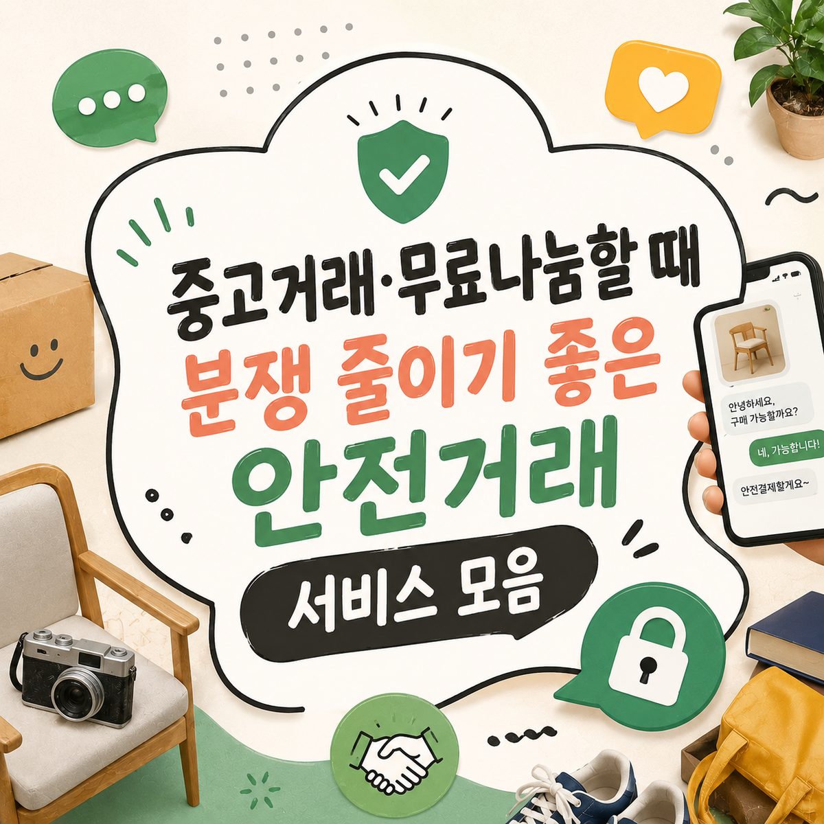 A Collection of Safe Transaction Services to Reduce Disputes in Secondhand Trading and Free Giving