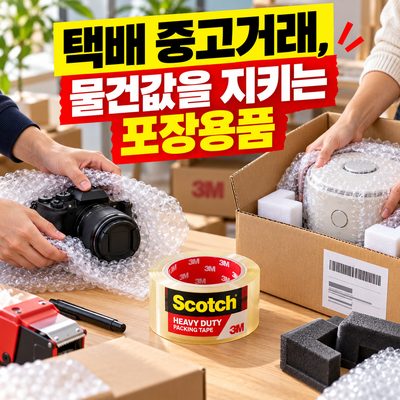 택배 중고거래, 물건값을 지키는 포장용품