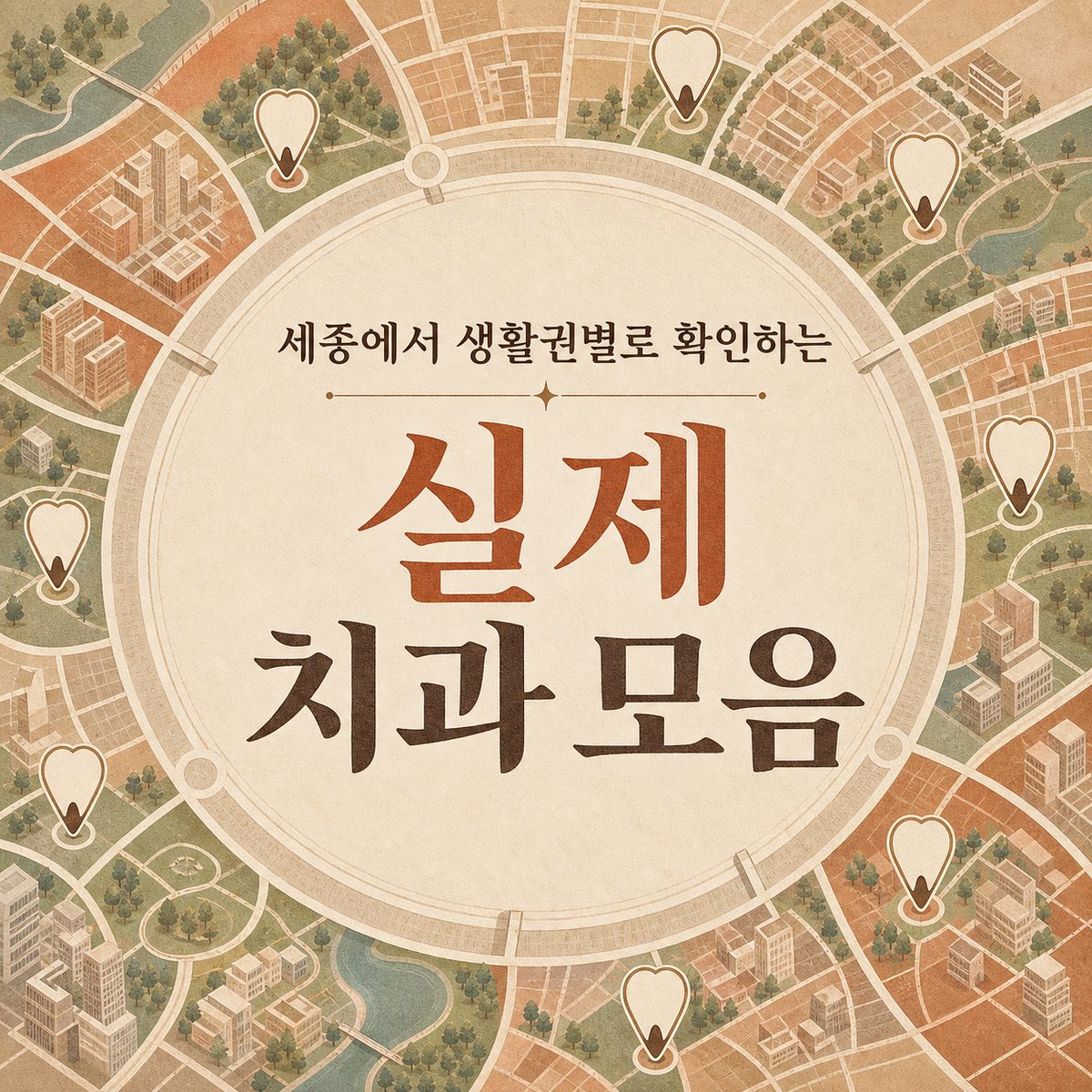 세종에서 생활권별로 확인하는 실제 치과 모음