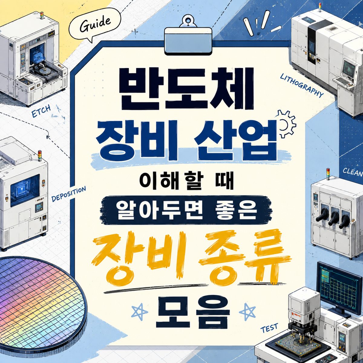 반도체 장비 산업 이해할 때 알아두면 좋은 장비 종류 모음