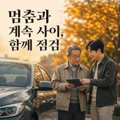 부모님의 운전을 멈춤과 계속 사이에서 함께 점검하는 법