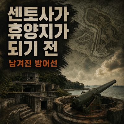 센토사가 휴양지가 되기 전 남겨진 방어선