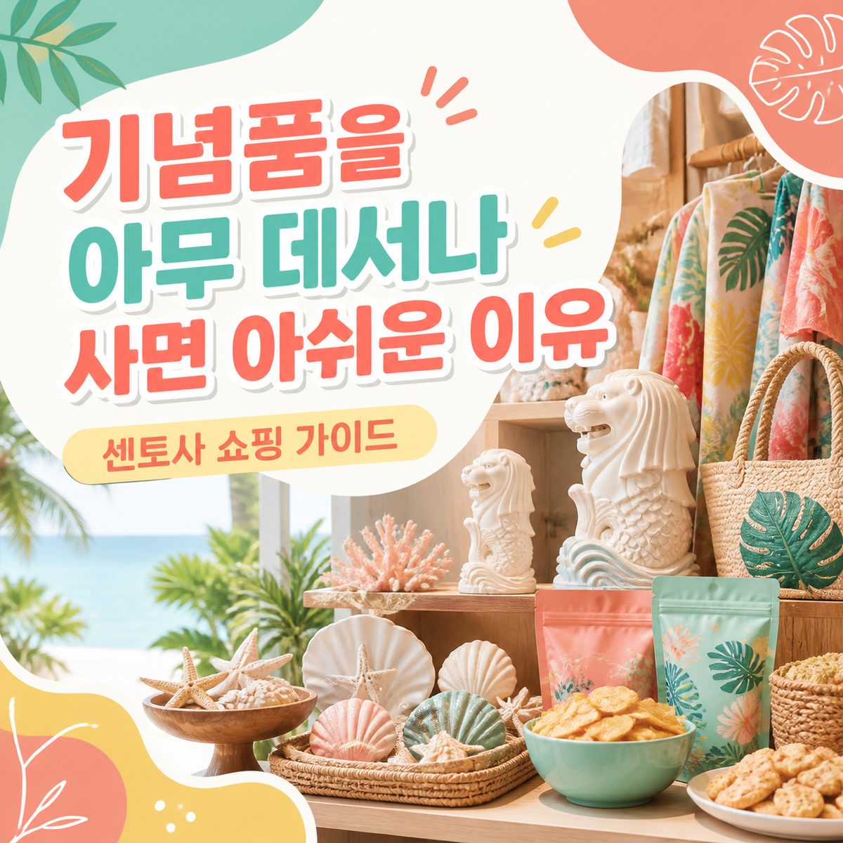 센토사에서 기념품을 아무 데서나 사면 아쉬운 이유