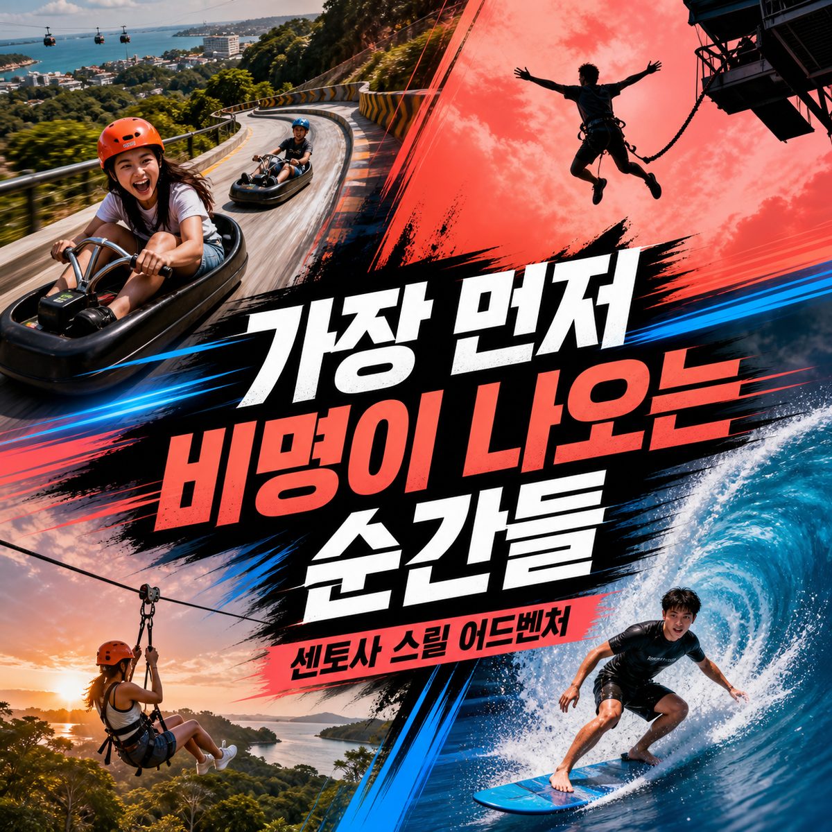 센토사에서 가장 먼저 비명이 나오는 순간들