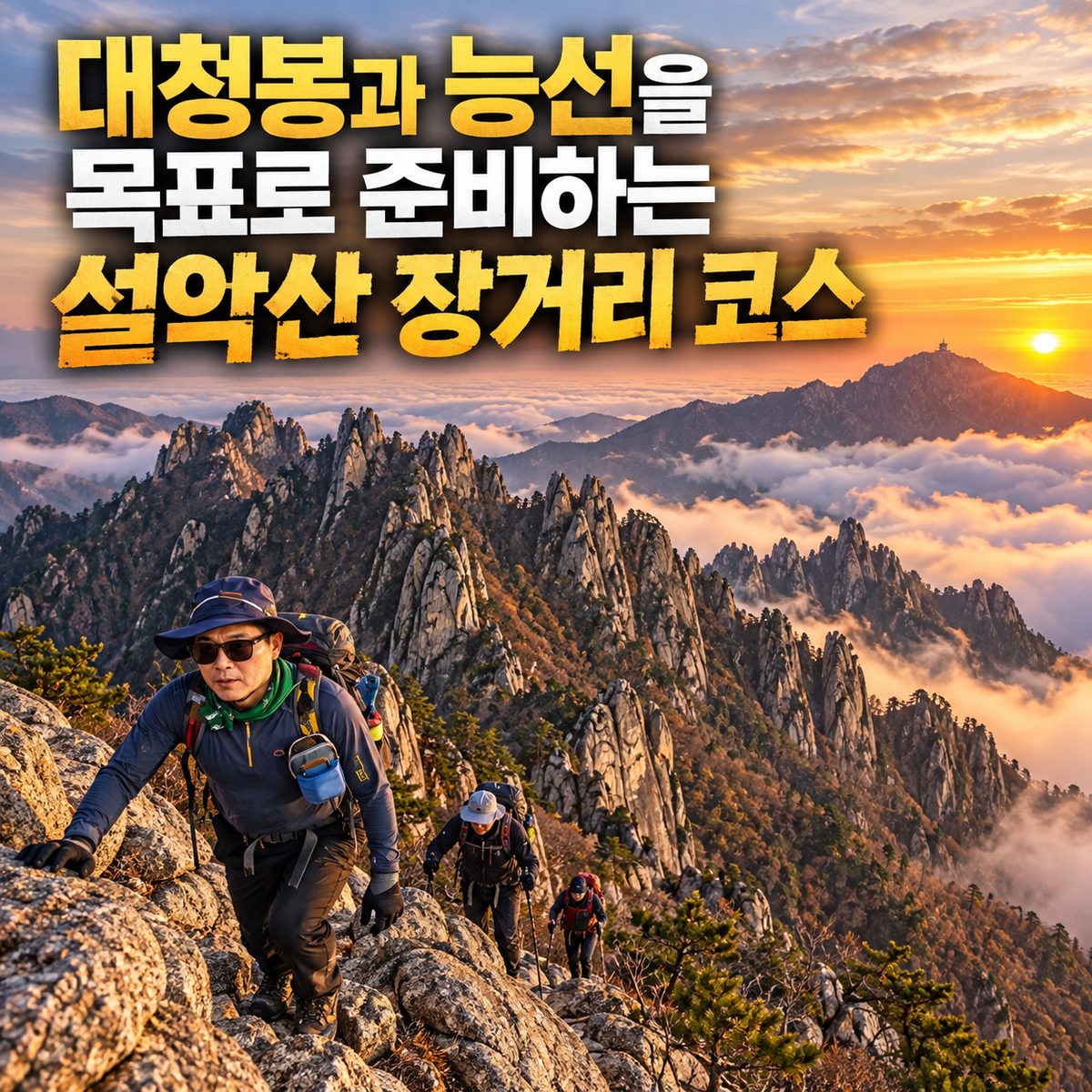 대청봉과 능선을 목표로 준비하는 설악산 장거리 코스