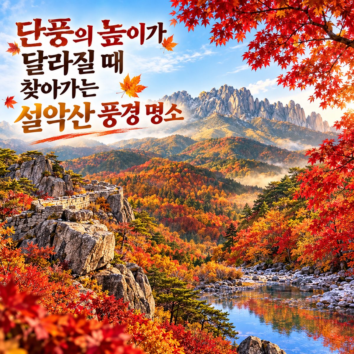 단풍의 높이가 달라질 때 찾아가는 설악산 풍경 명소