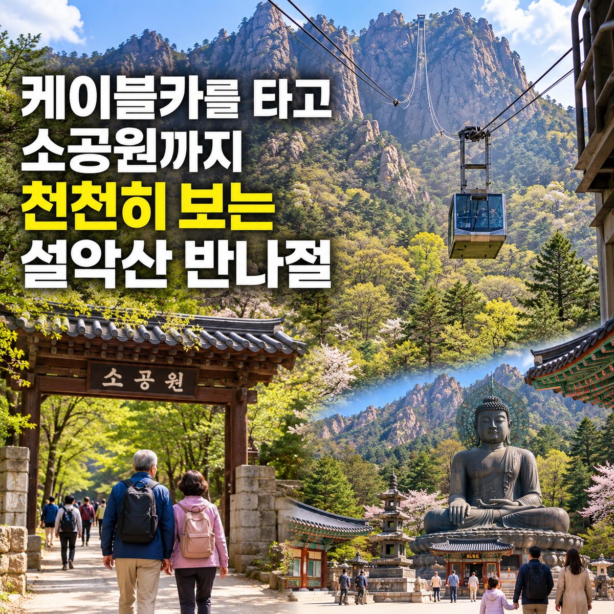케이블카를 타고 소공원까지 천천히 보는 설악산 반나절