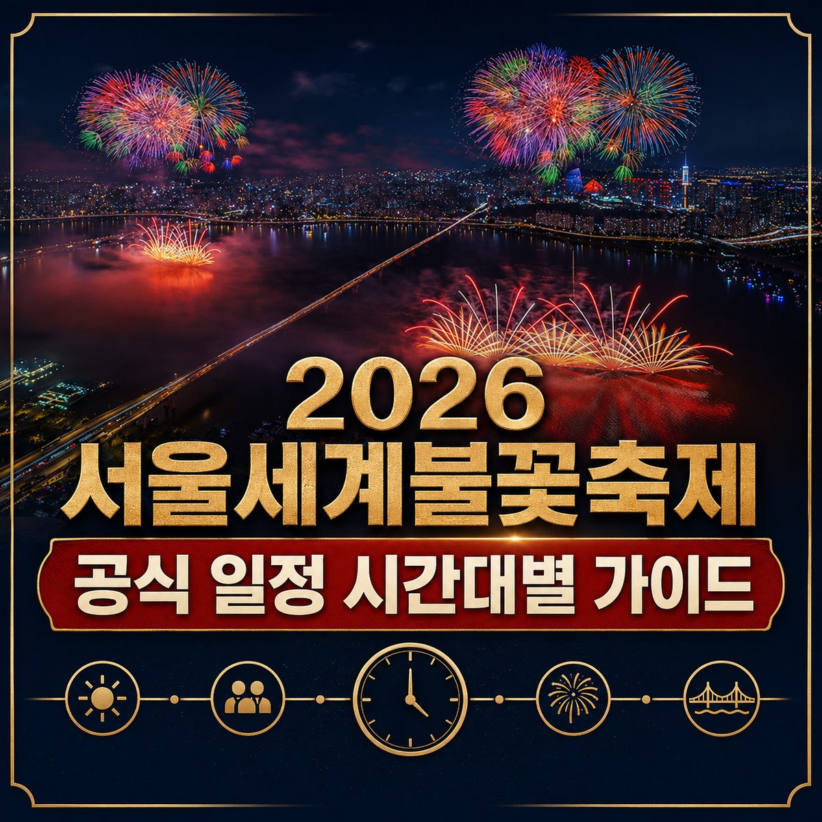 2026 서울세계불꽃축제 공식 일정 시간대별 가이드
