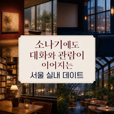 소나기에도 대화와 관람이 이어지는 서울 실내 데이트
