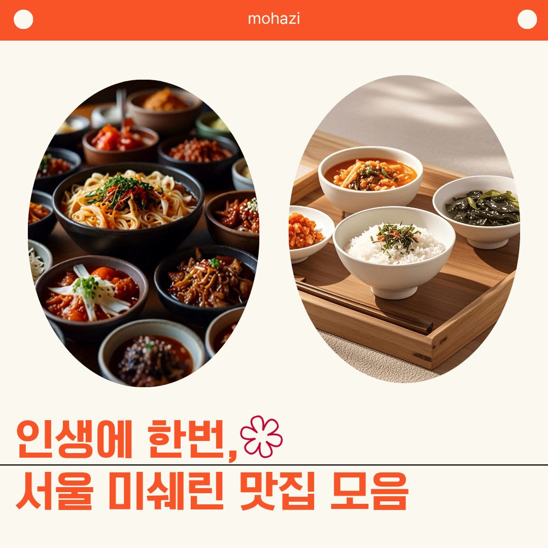 인생에 한 번, 서울 미쉐린 맛집 모음
