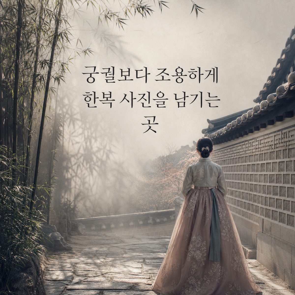 궁궐보다 조용하게 한복 사진을 남기는 곳