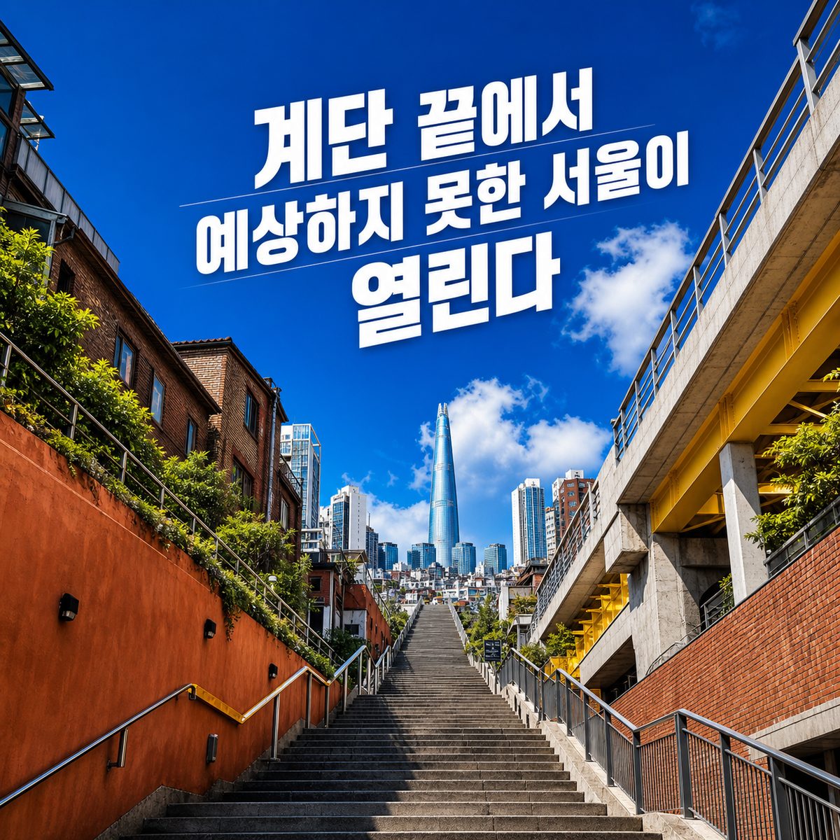 계단 끝에서 예상하지 못한 서울이 열린다