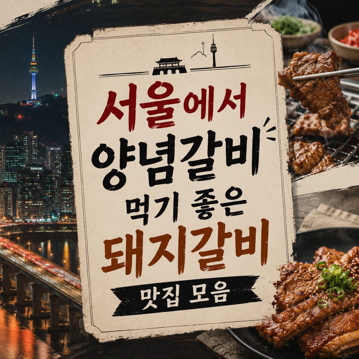서울에서 양념갈비 먹기 좋은 돼지갈비 맛집 모음
