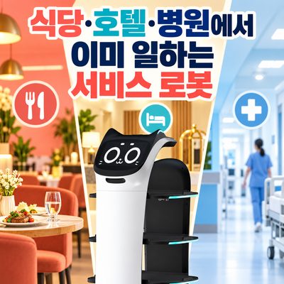 식당·호텔·병원에서 이미 일하는 서비스 로봇