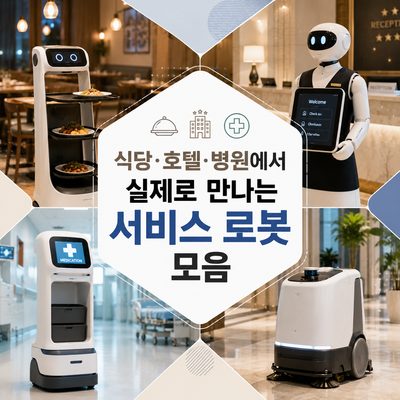 식당·호텔·병원에서 실제로 만나는 서비스 로봇 모음