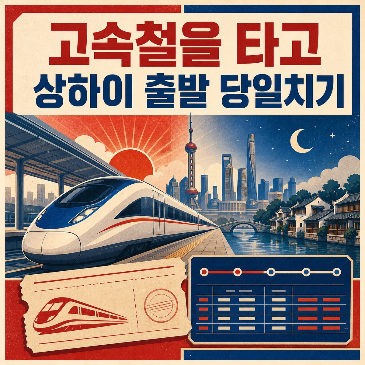 고속철을 타고 다녀오는 상하이 출발 당일치기