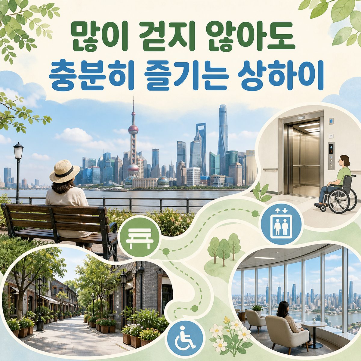 많이 걷지 않아도 충분히 즐기는 상하이