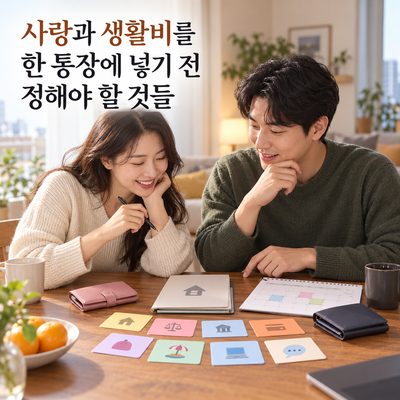 사랑과 생활비를 한 통장에 넣기 전 정해야 할 것들