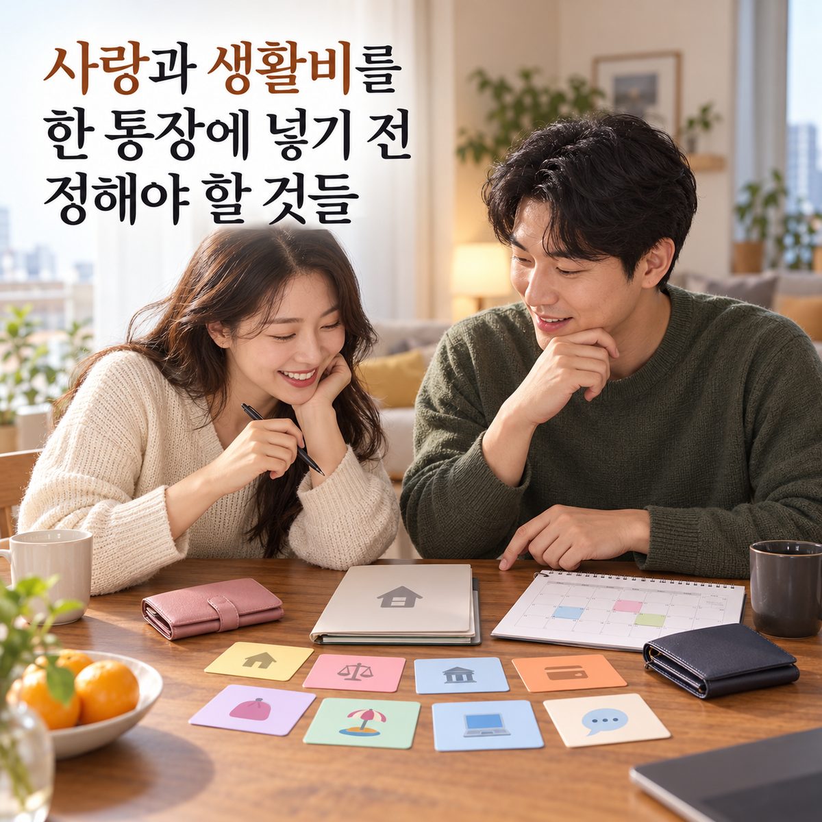 사랑과 생활비를 한 통장에 넣기 전 정해야 할 것들