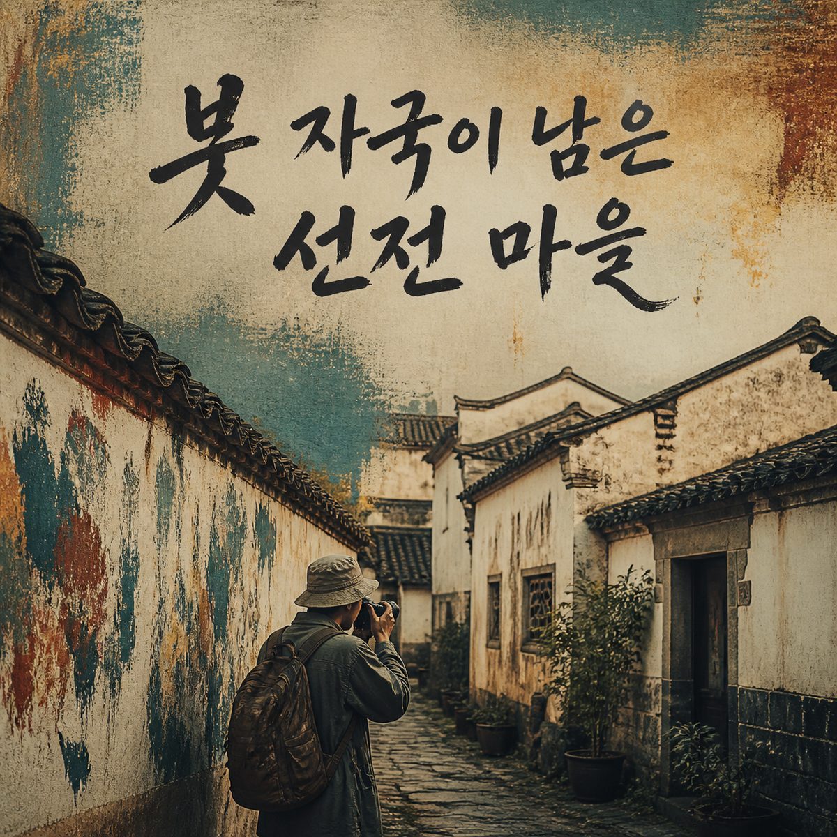 붓 자국과 객가 담장이 남은 선전 사진 마을