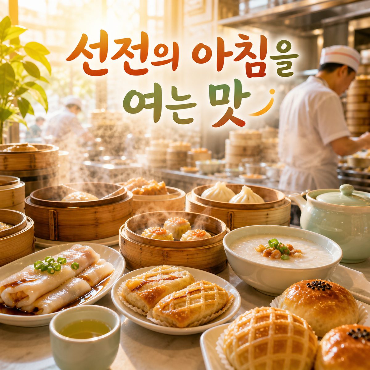 선전의 아침을 여는 딤섬과 한 그릇
