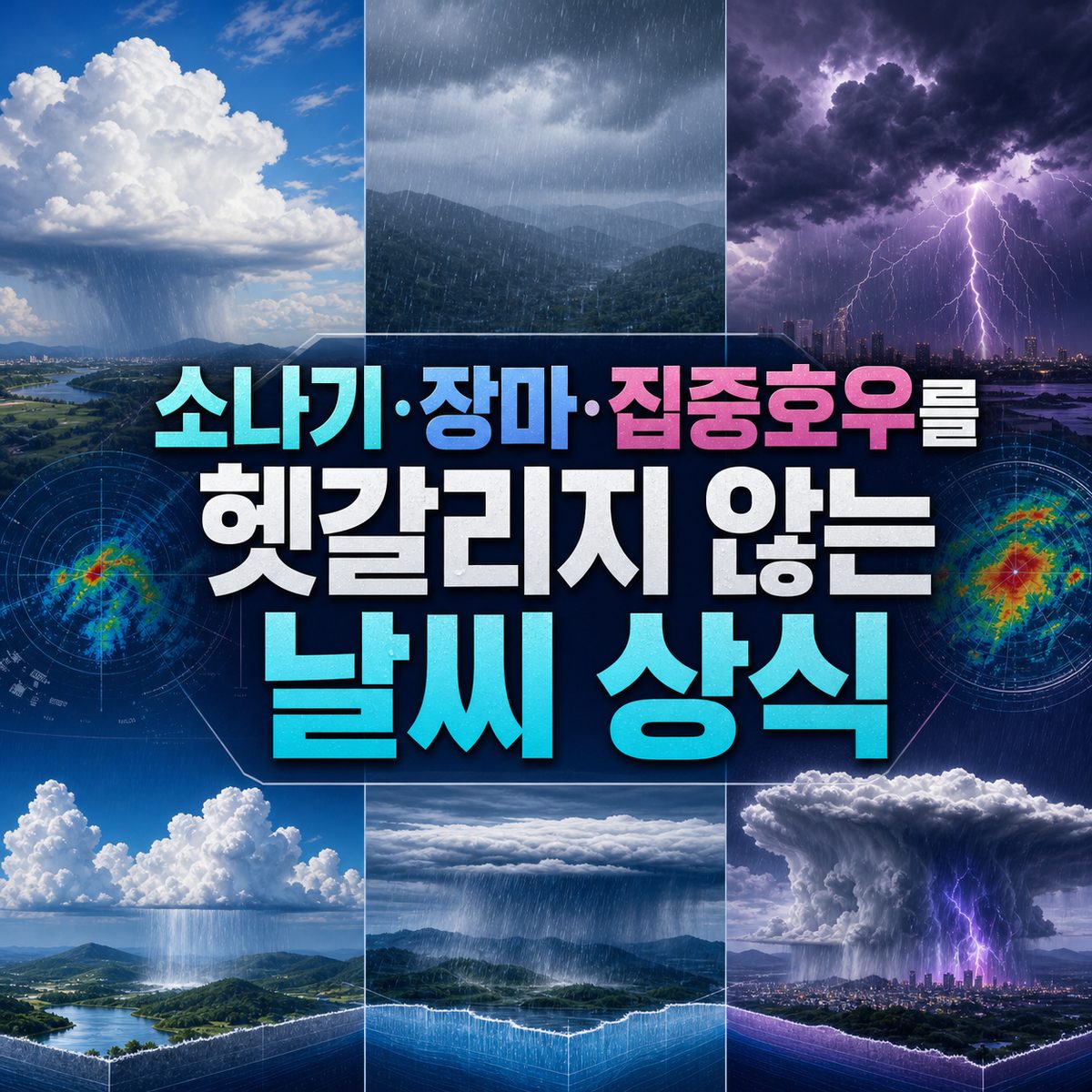 소나기·장마·집중호우를 헷갈리지 않는 날씨 상식