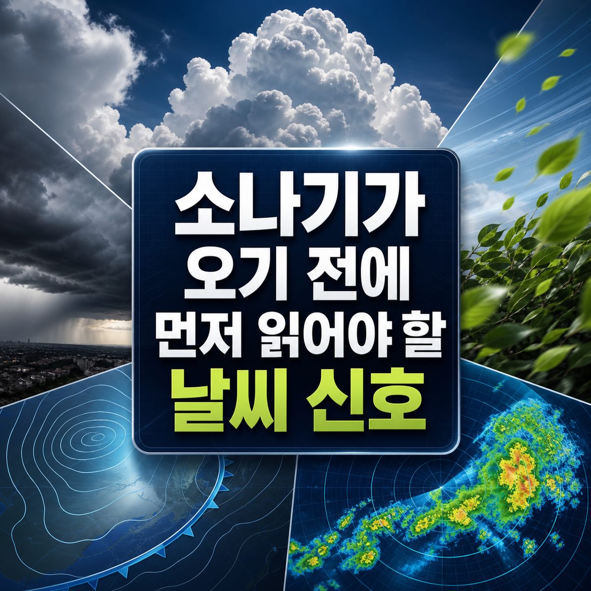 소나기가 오기 전에 먼저 읽어야 할 날씨 신호