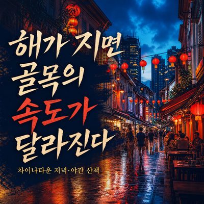 해가 지면 골목의 속도가 달라지는 차이나타운