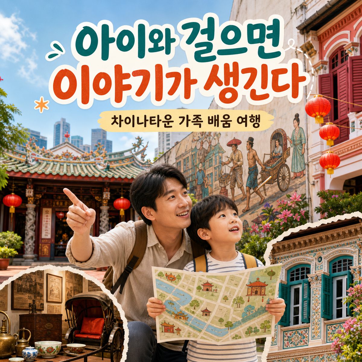 아이와 걸어도 설명할 이야기가 생기는 차이나타운
