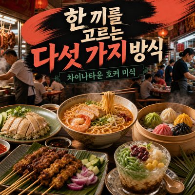 차이나타운에서 한 끼를 고르는 다섯 가지 방식