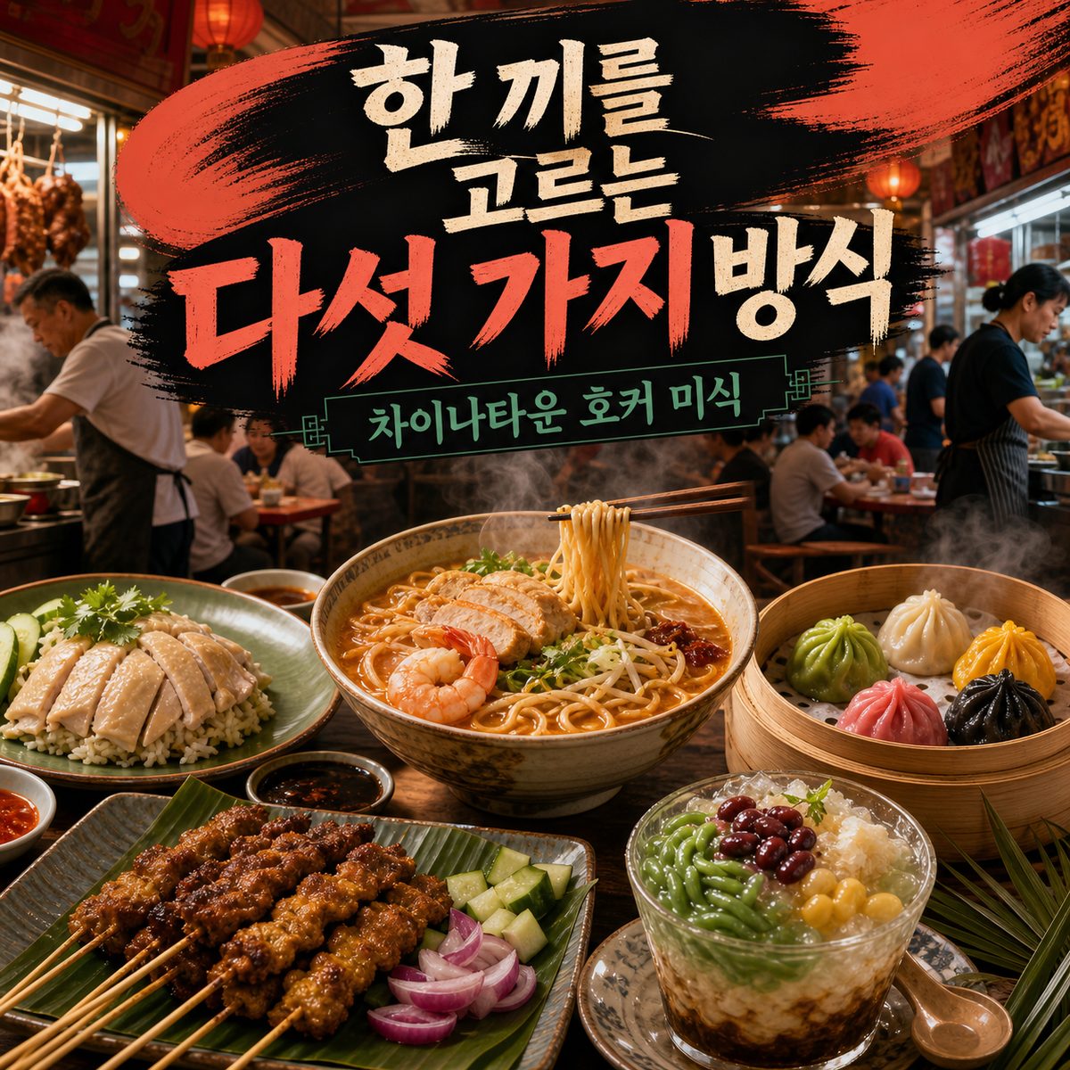 차이나타운에서 한 끼를 고르는 다섯 가지 방식