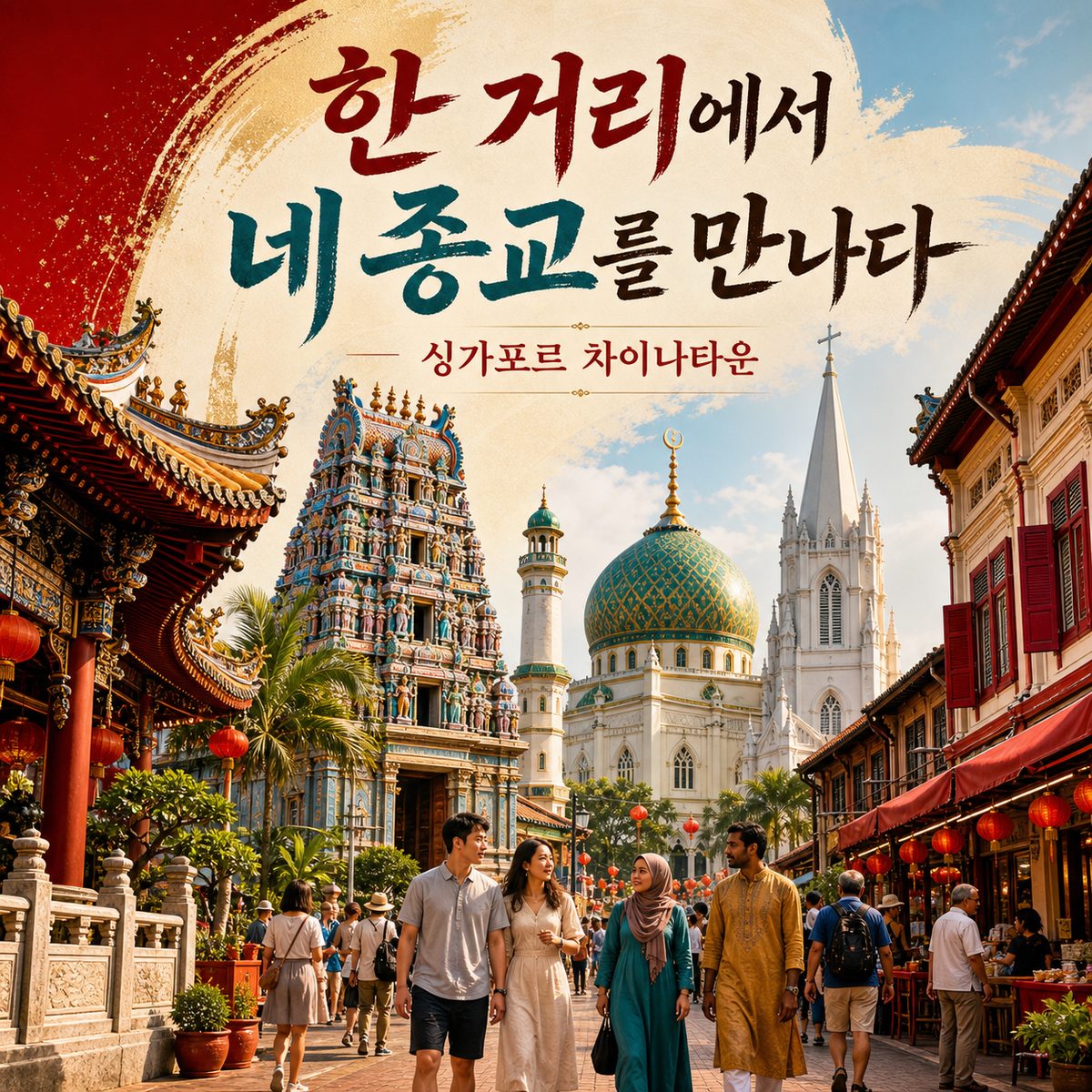 한 거리에서 네 종교를 만나는 차이나타운