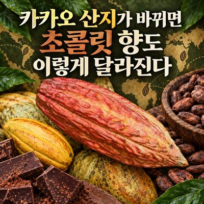 카카오 산지가 바뀌면 초콜릿 향도 이렇게 달라진다