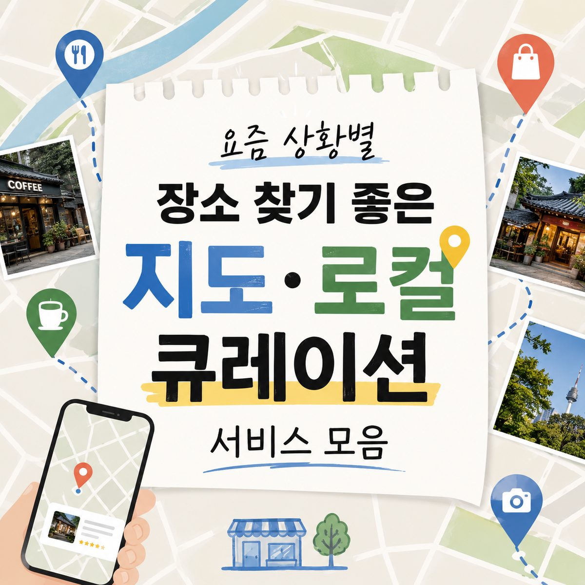 요즘 상황별 장소 찾기 좋은 지도·로컬 큐레이션 서비스 모음