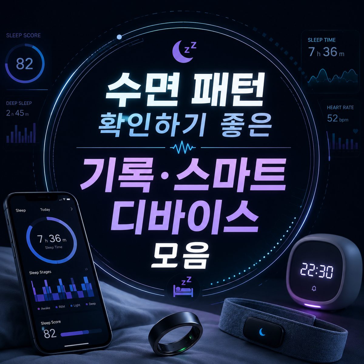 수면 패턴 확인하기 좋은 기록·스마트 디바이스 모음