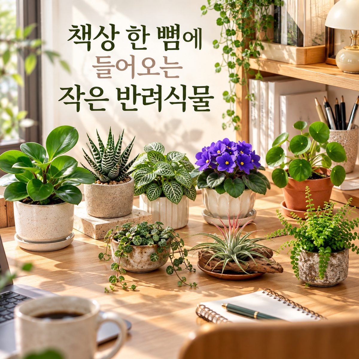 책상 한 뼘에 들어오는 작은 반려식물