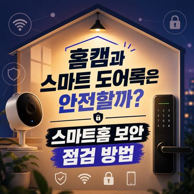 홈캠과 스마트 도어록은 안전할까? 스마트홈 보안 점검 방법