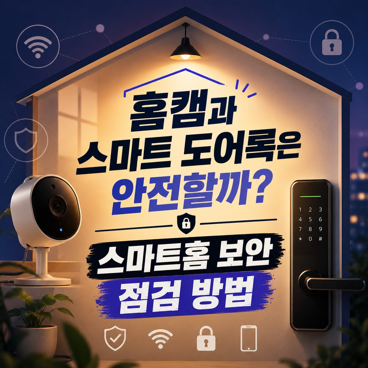 홈캠과 스마트 도어록은 안전할까? 스마트홈 보안 점검 방법