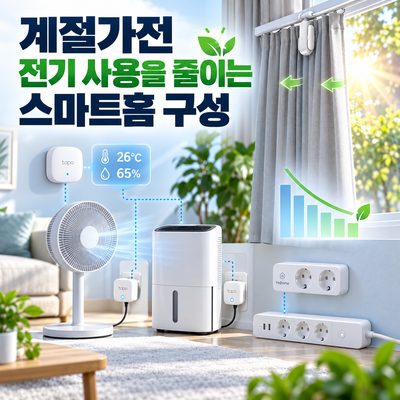 계절가전 전기 사용을 줄이는 스마트홈 구성