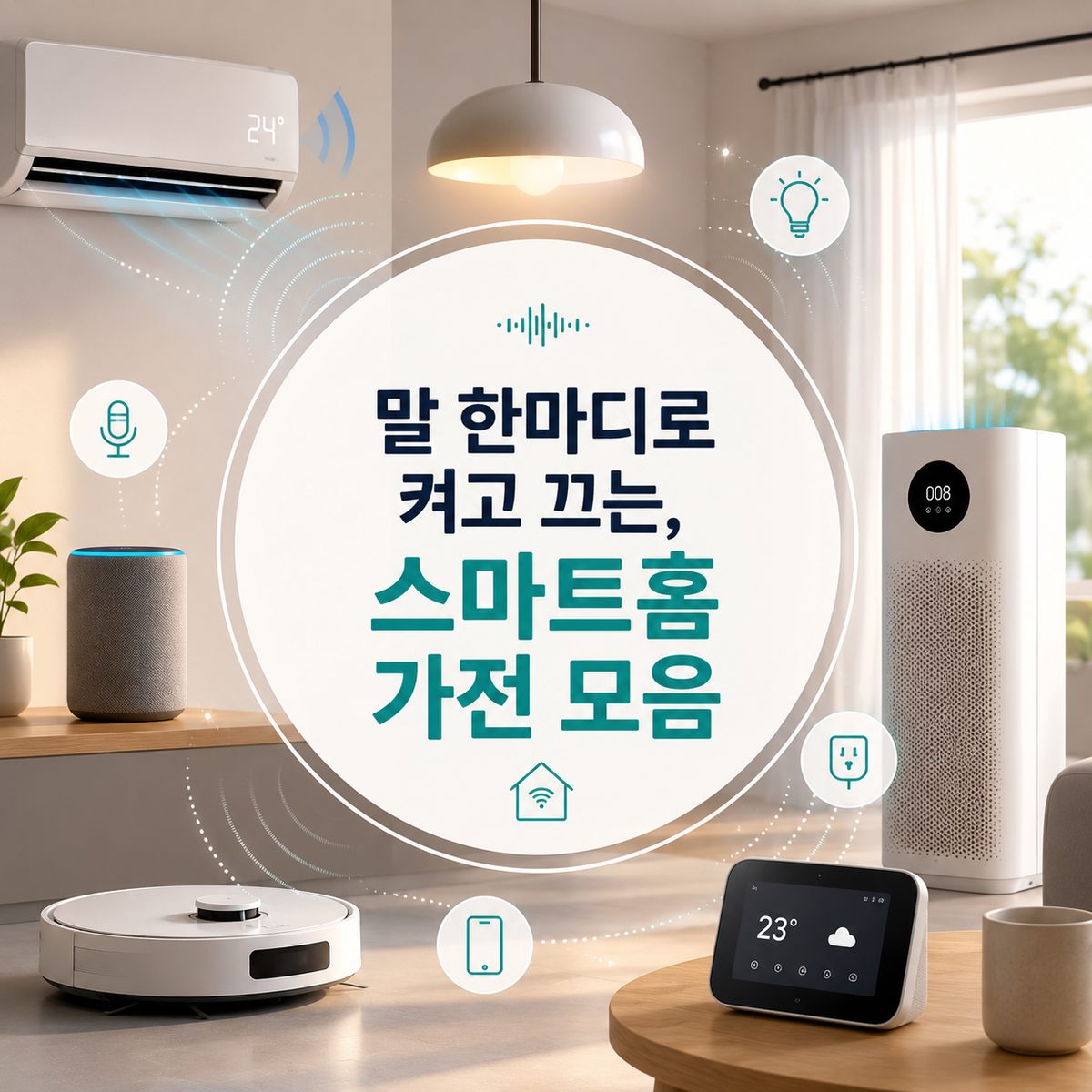 말 한마디로 켜고 끄는, 스마트홈 가전 모음
