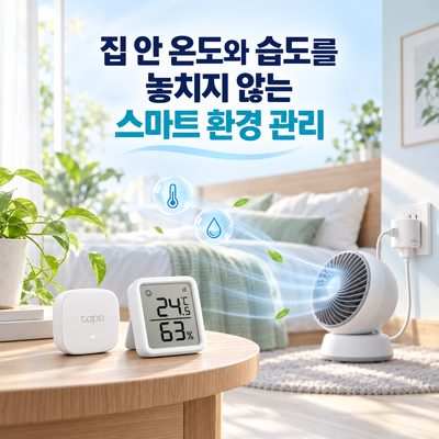 집 안 온도와 습도를 놓치지 않는 스마트 환경 관리