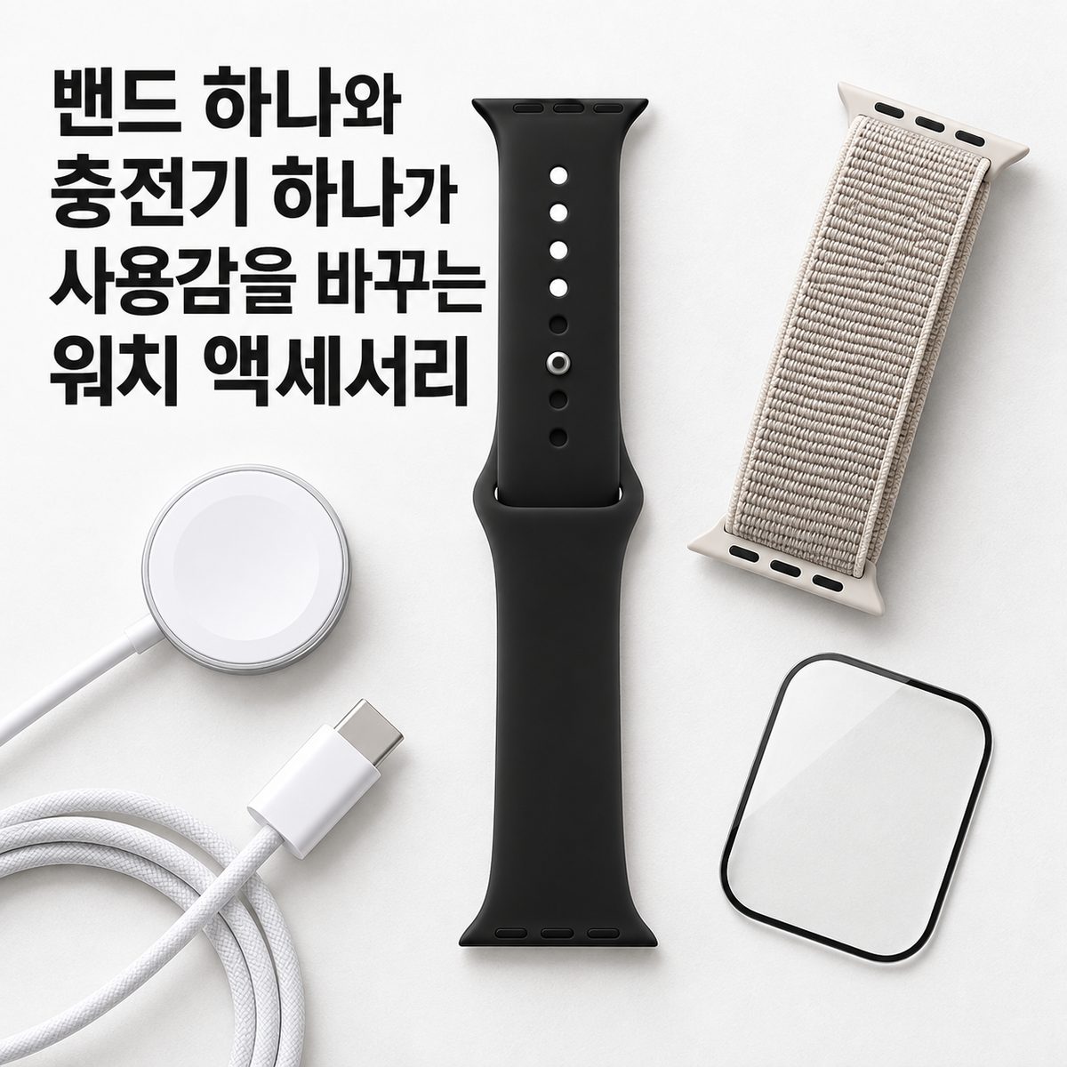 밴드 하나와 충전기 하나가 사용감을 바꾸는 워치 액세서리