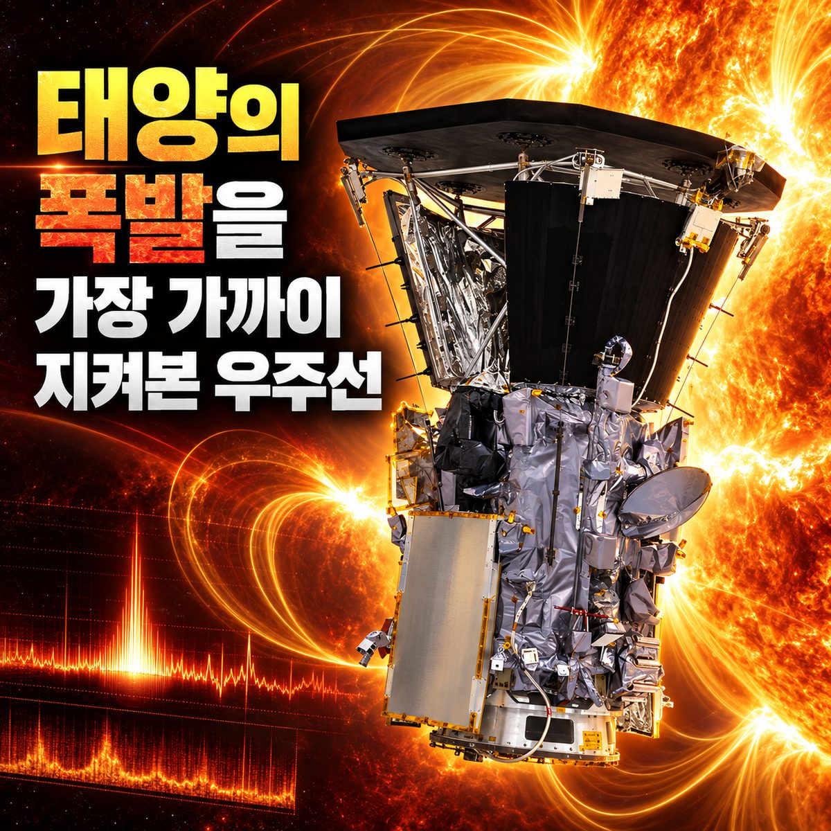 태양의 폭발을 가장 가까이 지켜본 우주선