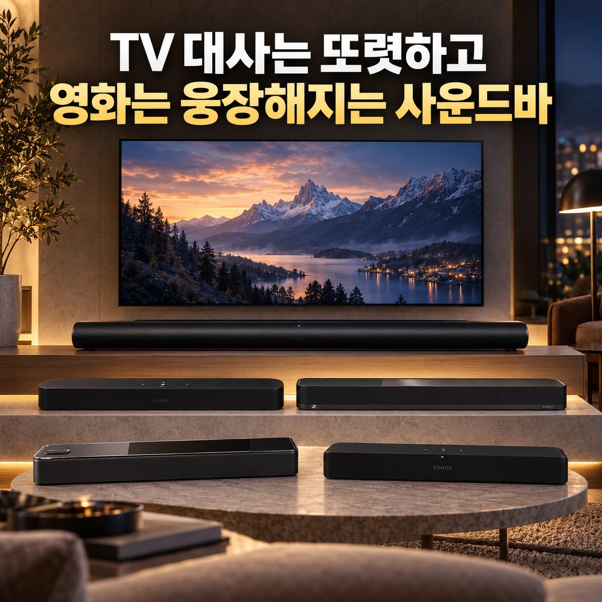 TVのセリフははっきり、映画は壮大なサウンドバー