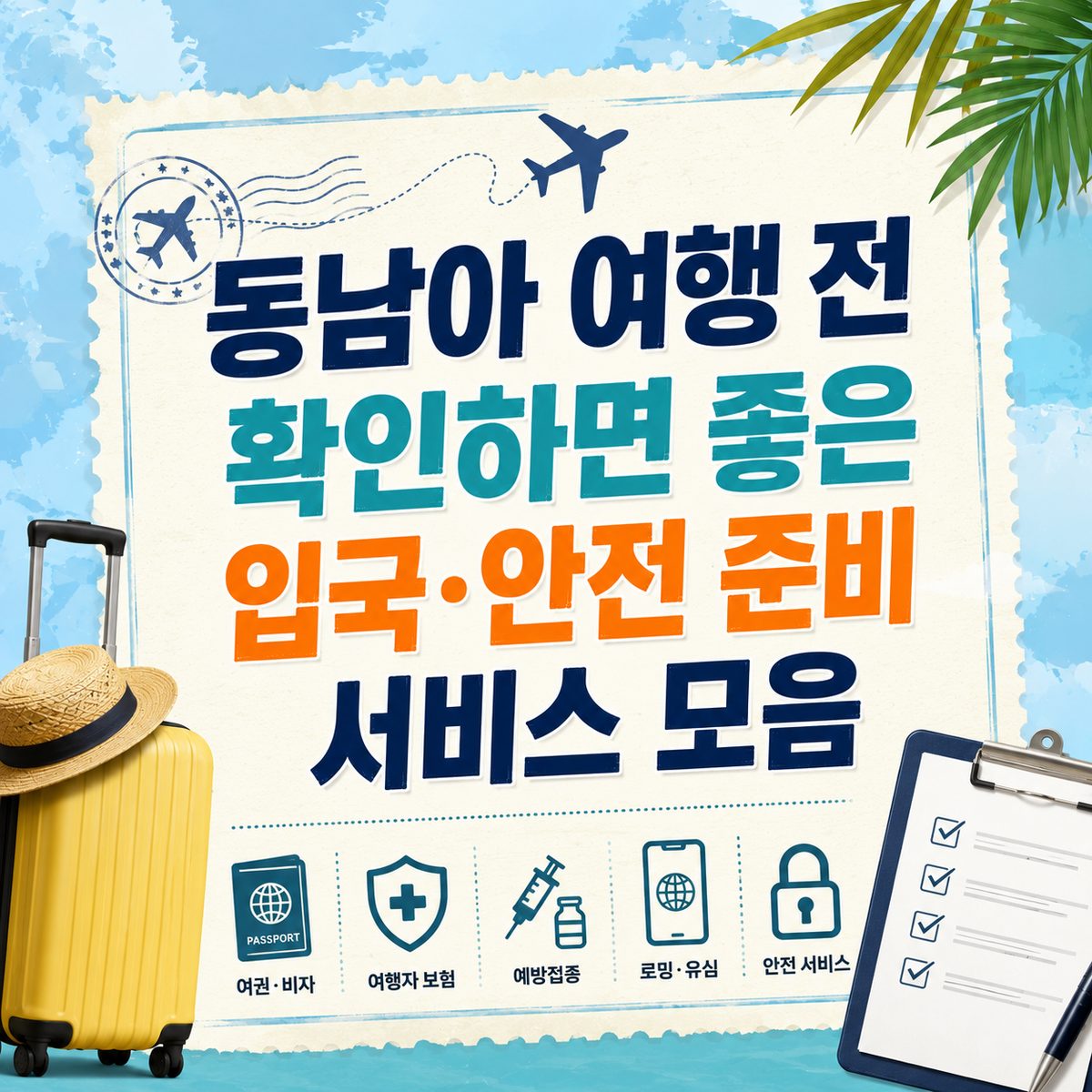 동남아 여행 전 확인하면 좋은 입국·안전 준비 서비스 모음