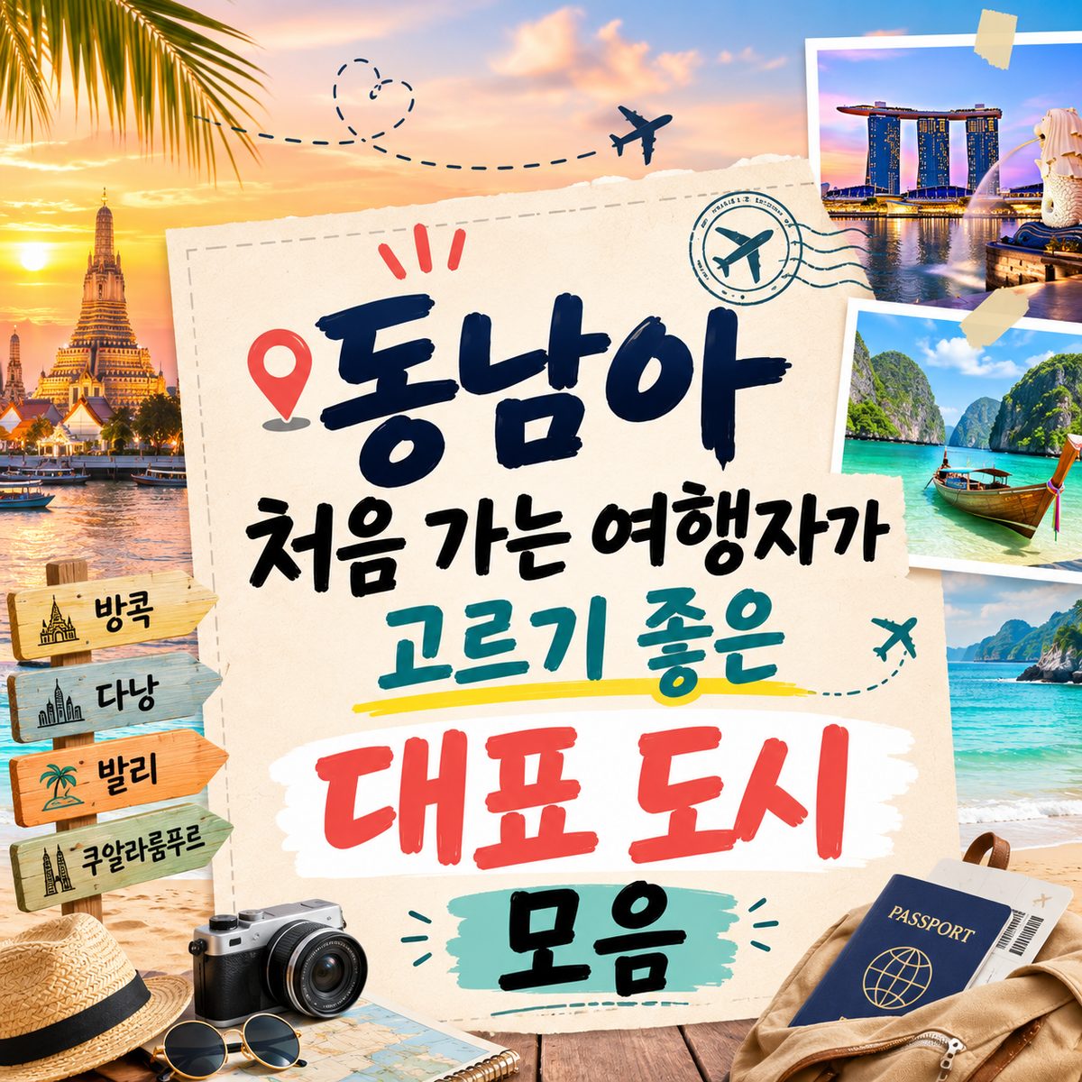 동남아 처음 가는 여행자가 고르기 좋은 대표 도시 모음