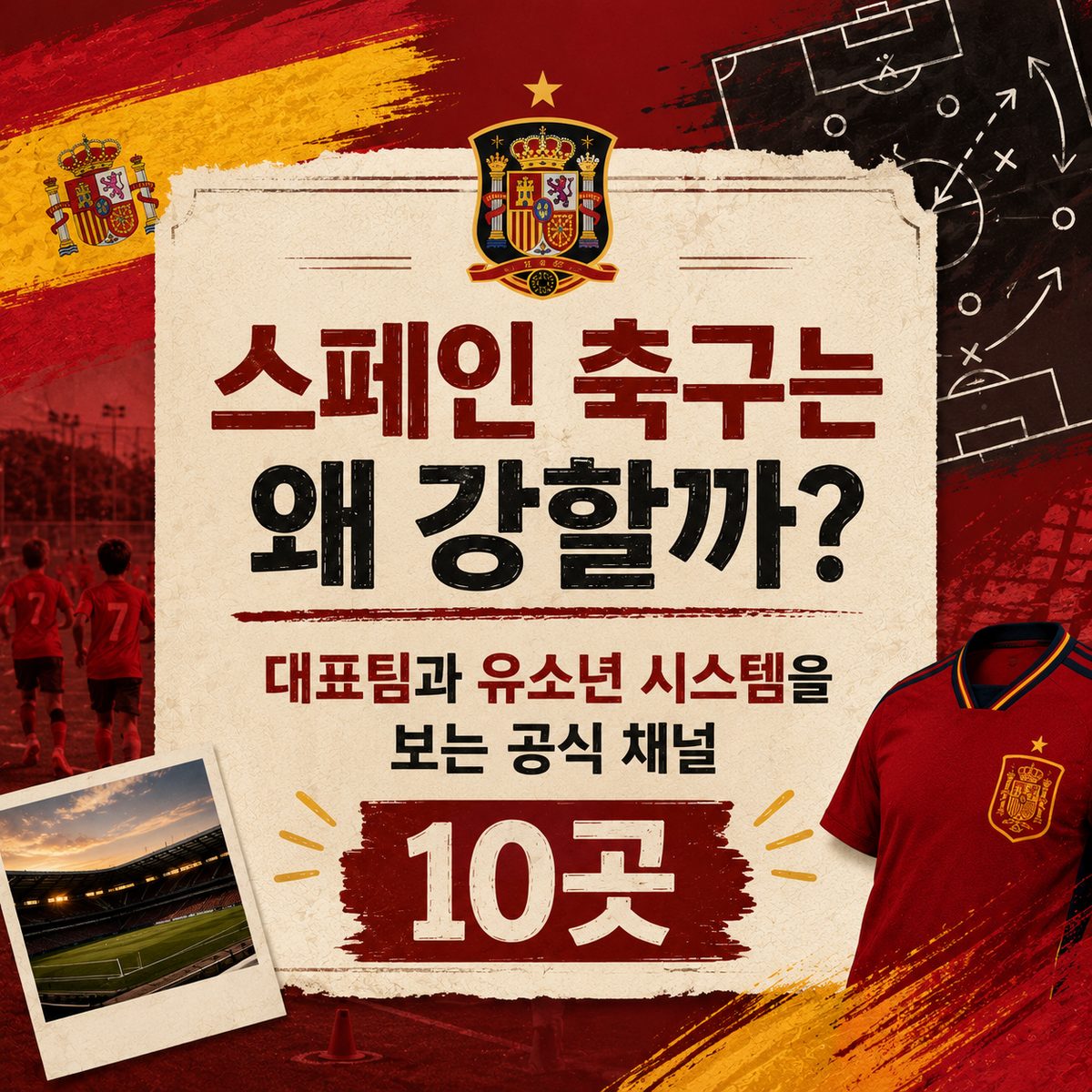 스페인 축구는 왜 강할까? 대표팀과 유소년 시스템을 보는 공식 채널 10곳