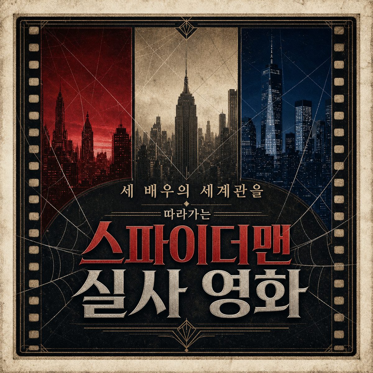 세 배우의 세계관을 따라가는 스파이더맨 실사 영화