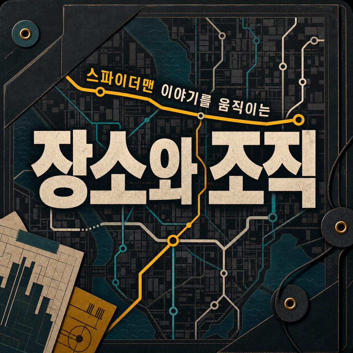 스파이더맨 이야기를 움직이는 장소와 조직